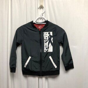 Marvel Spider-Man Boys Jacket Size Small Black Red Lining Full Zip NEW